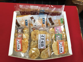 足袋せんべい＆忍の炭火焼せんべい詰合せ