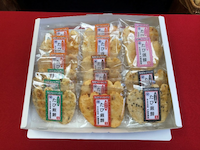 足袋蔵のまち行田 たび煎餅　詰合せ　白箱入（6種類17袋セット）